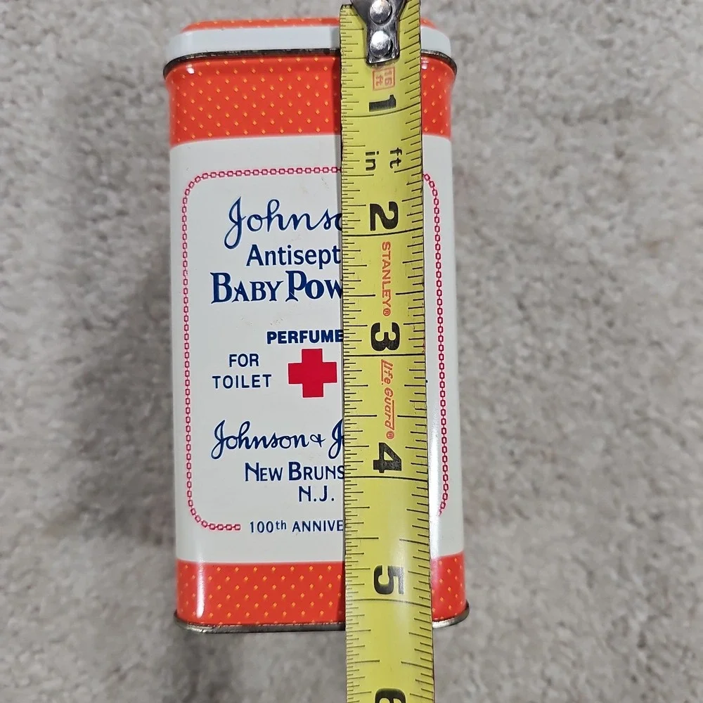 Vintage Johnson's Antiseptic Baby Powder Tin 100th Anniversary Johnson & Johnson